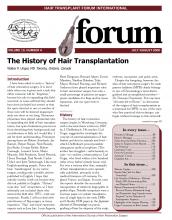 International Society of Hair Restoration Surgery: 10 (4)