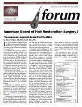 International Society of Hair Restoration Surgery: 9 (2)