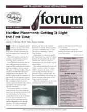 International Society of Hair Restoration Surgery: 9 (3)